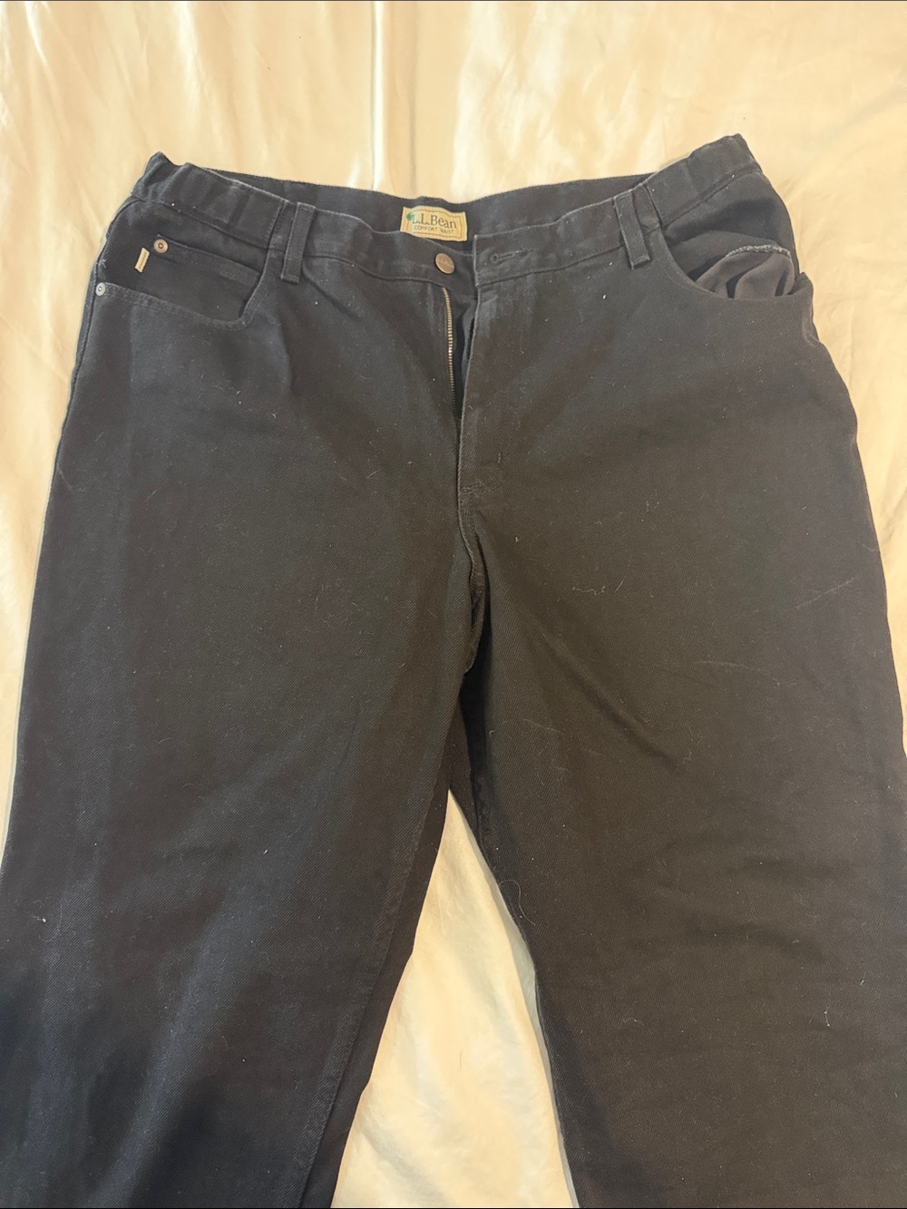 L.L. Bean Black Classic Straight Pants
